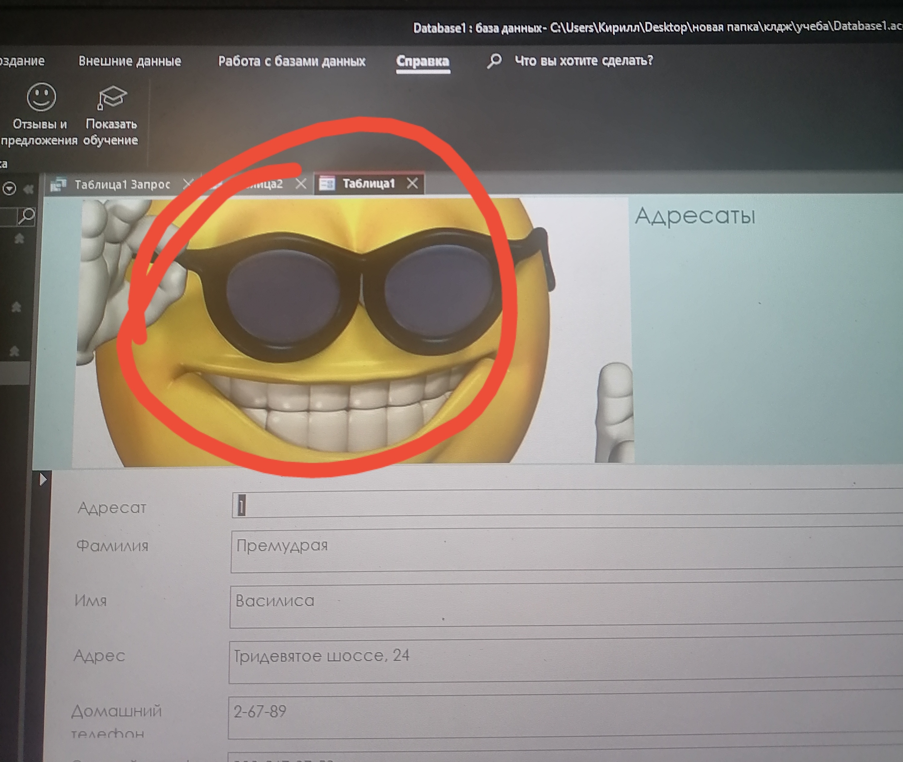 СРОЧНО
Как убрать жто смайлик в Access?